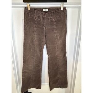 Sitwell Anthropologie Brown Corduroy Utility Flare 6 Womens Boho 90s Vintage